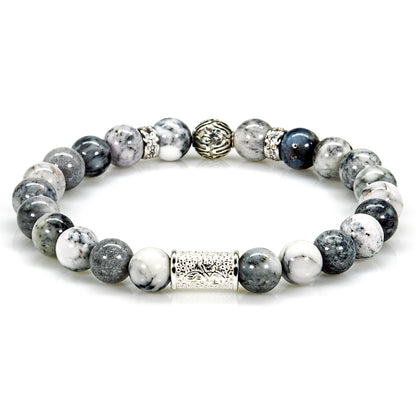 Achat Perlen Toto 925 Sterling Silber