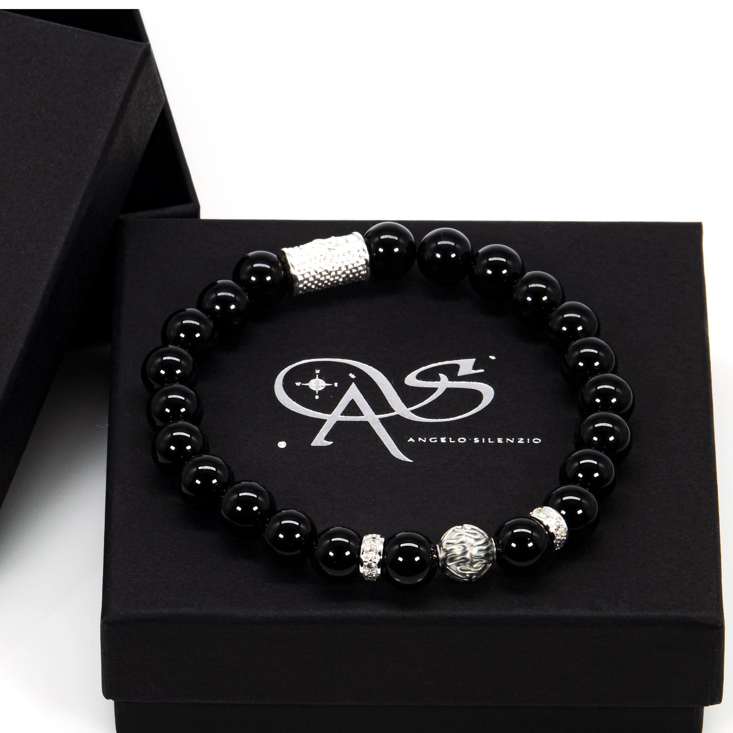 Onyx Perlen Toto 925 Sterling Silber