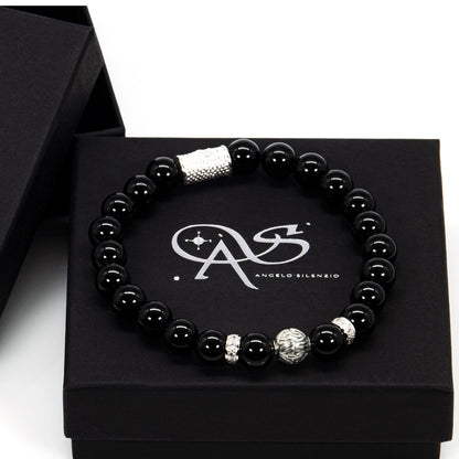 Onyx Perlen Toto 925 Sterling Silber