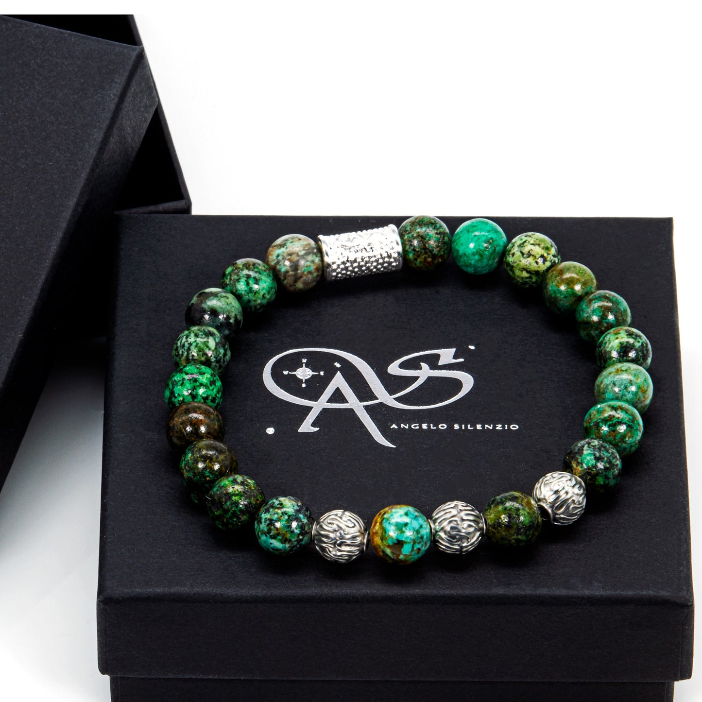 African Türkis Roma 925 Sterling Silber