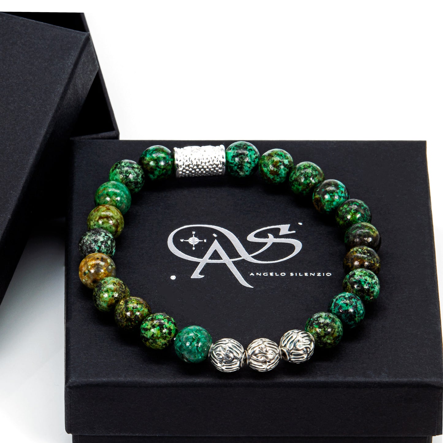 African Türkis Roma 925 Sterling Silber