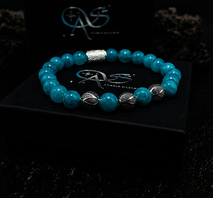 Amazonite Perlen Excelsior Silver 925 Sterling Silber