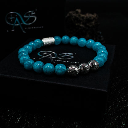 Amazonite Perlen Excelsior Silver 925 Sterling Silber