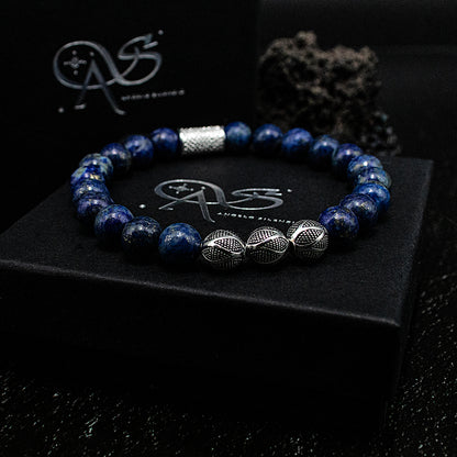 Lapislazuli Perlen Excelsior Silver 925 Sterling Silber