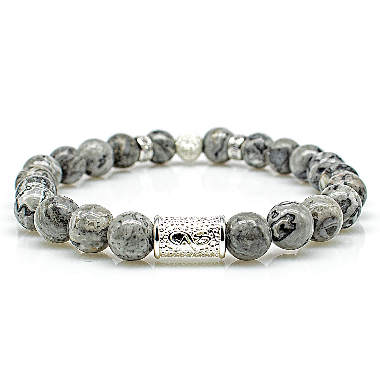 Jaspis Luna 925 Sterling Silber