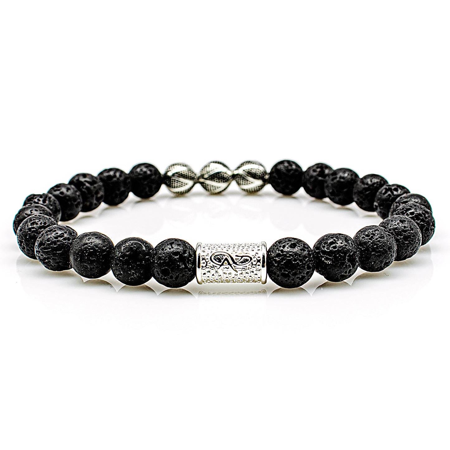 Lava Perlen Excelsior Silver 925 Sterling Silber