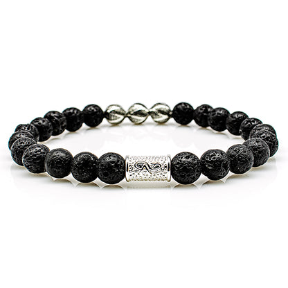 Lava Perlen Excelsior Silver 925 Sterling Silber