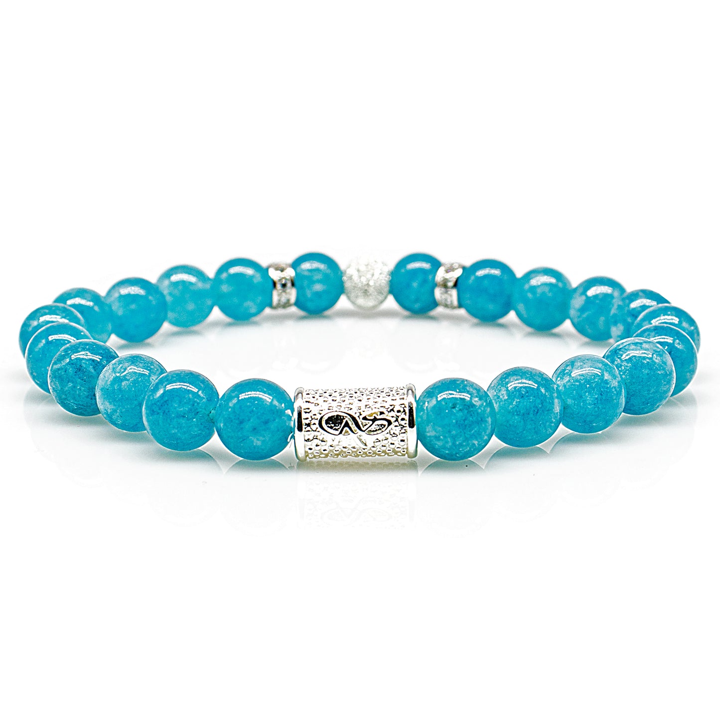 Amazonite Perlen Luna 925 Sterling Silber