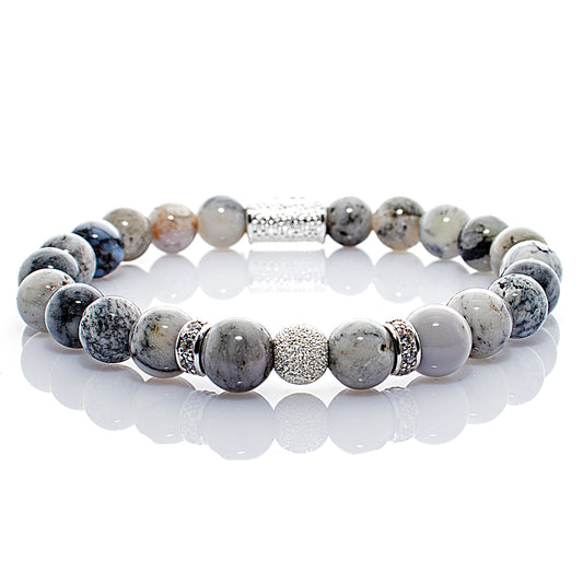 Achat Perlen Luna 925 Sterling Silber