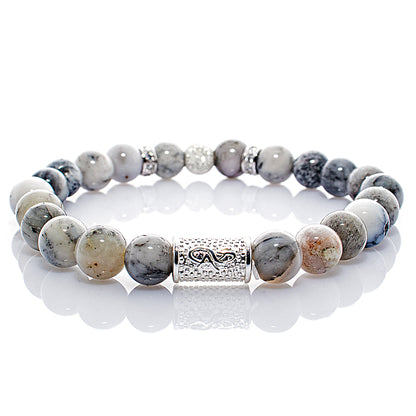 Achat Perlen Luna 925 Sterling Silber