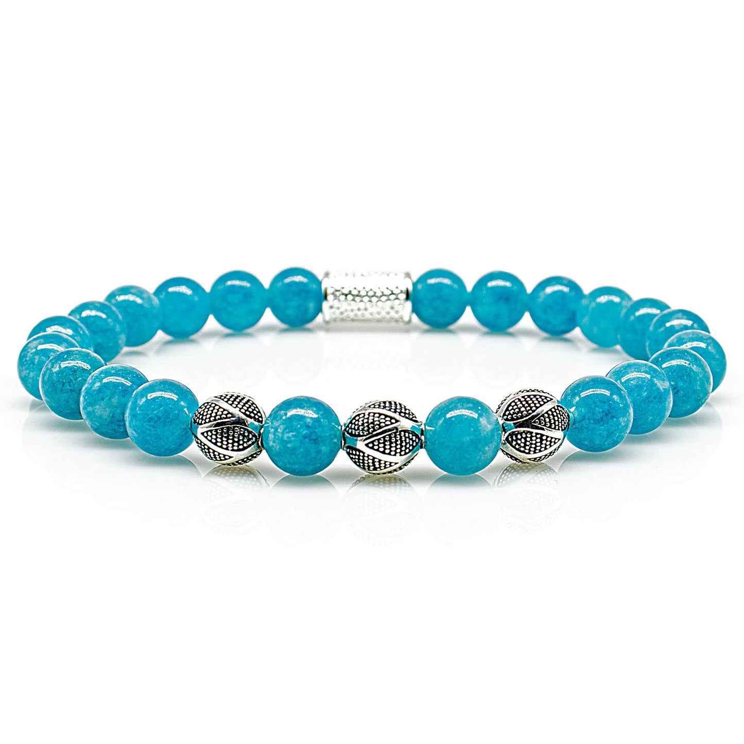 Amazonite Perlen Excelsior Silver 925 Sterling Silber