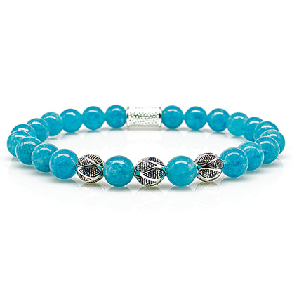 Amazonite Perlen Excelsior Silver 925 Sterling Silber