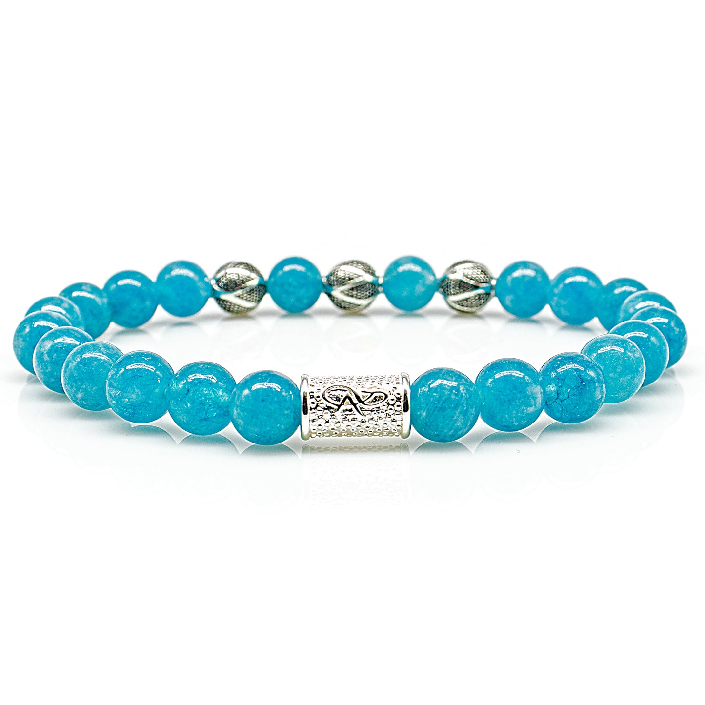 Amazonite Perlen Excelsior Silver 925 Sterling Silber