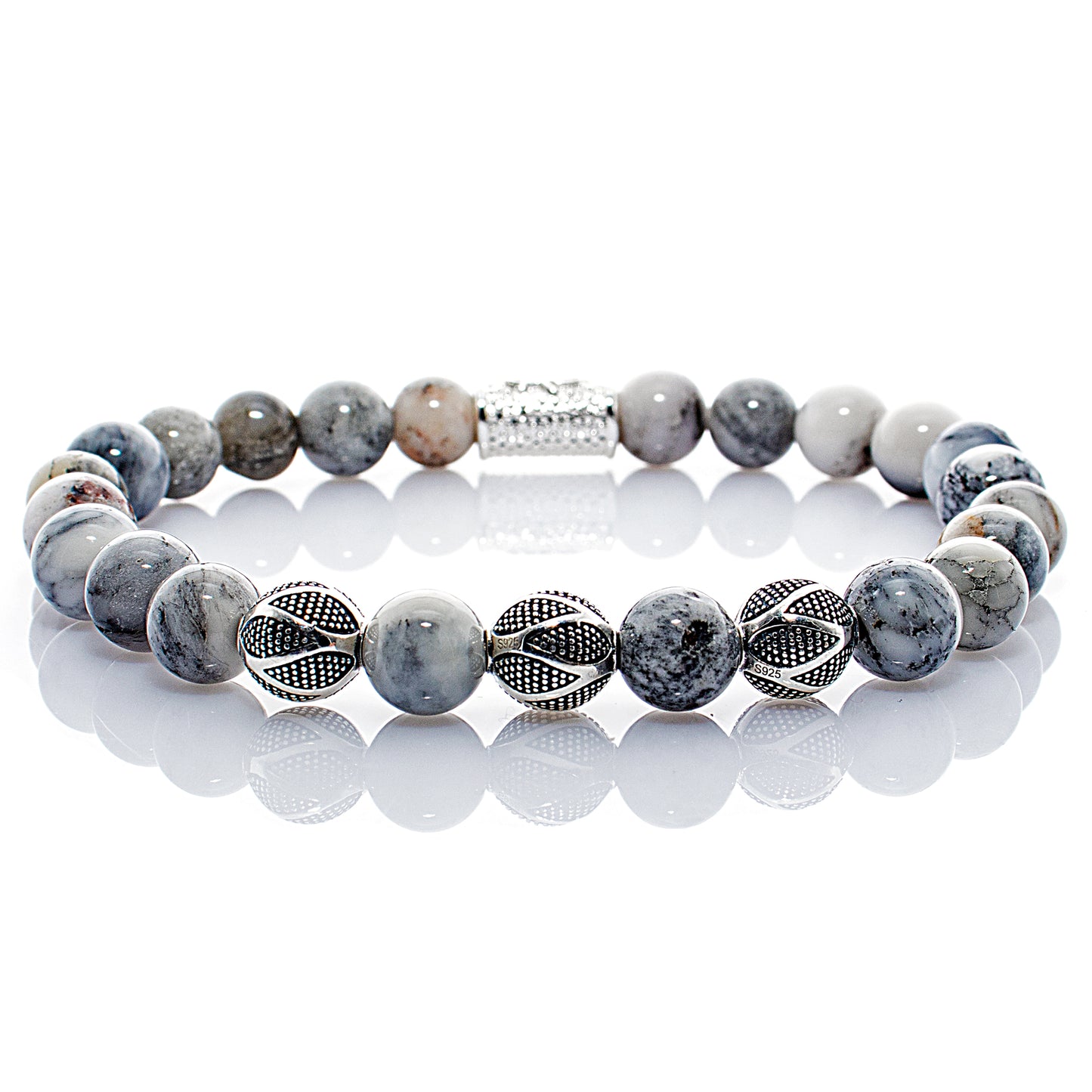 Achat Perlen Excelsior Silver 925 Sterling Silber