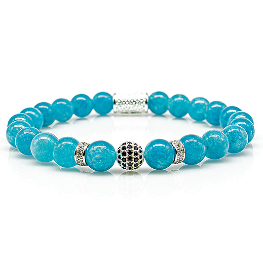 Amazonite Perlen Royal Crown 925 Sterling Silber