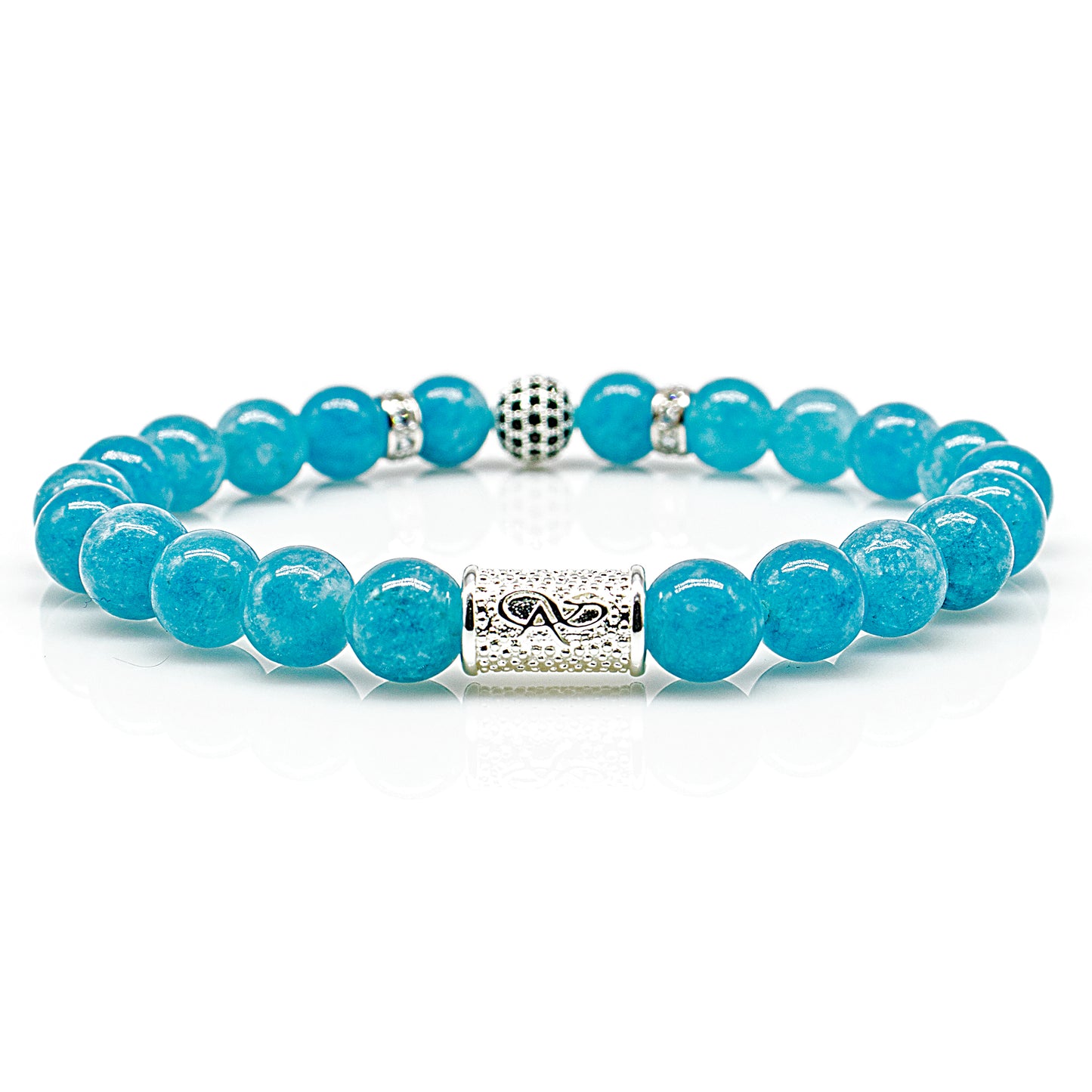 Amazonite Perlen Royal Crown 925 Sterling Silber