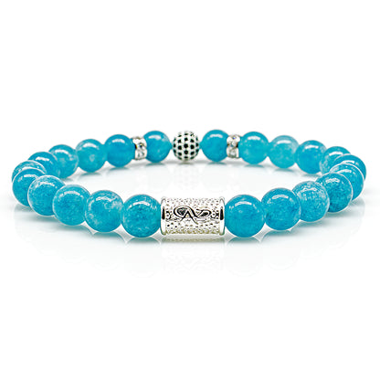 Amazonite Perlen Royal Crown 925 Sterling Silber