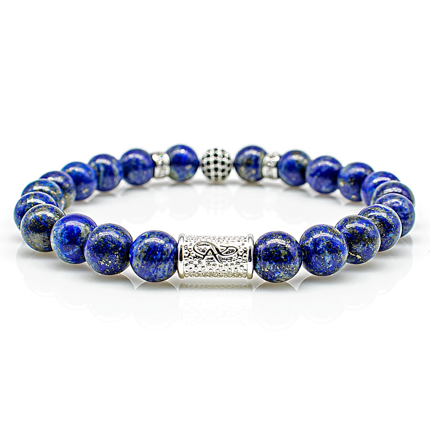 Lapislazuli Perlen Royal Crown 925 Sterling Silber