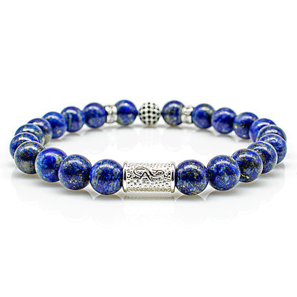 Lapislazuli Perlen Royal Crown 925 Sterling Silber