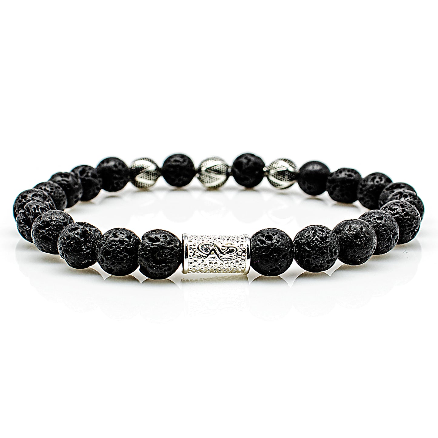 Lava Perlen Excelsior Silver 925 Sterling Silber