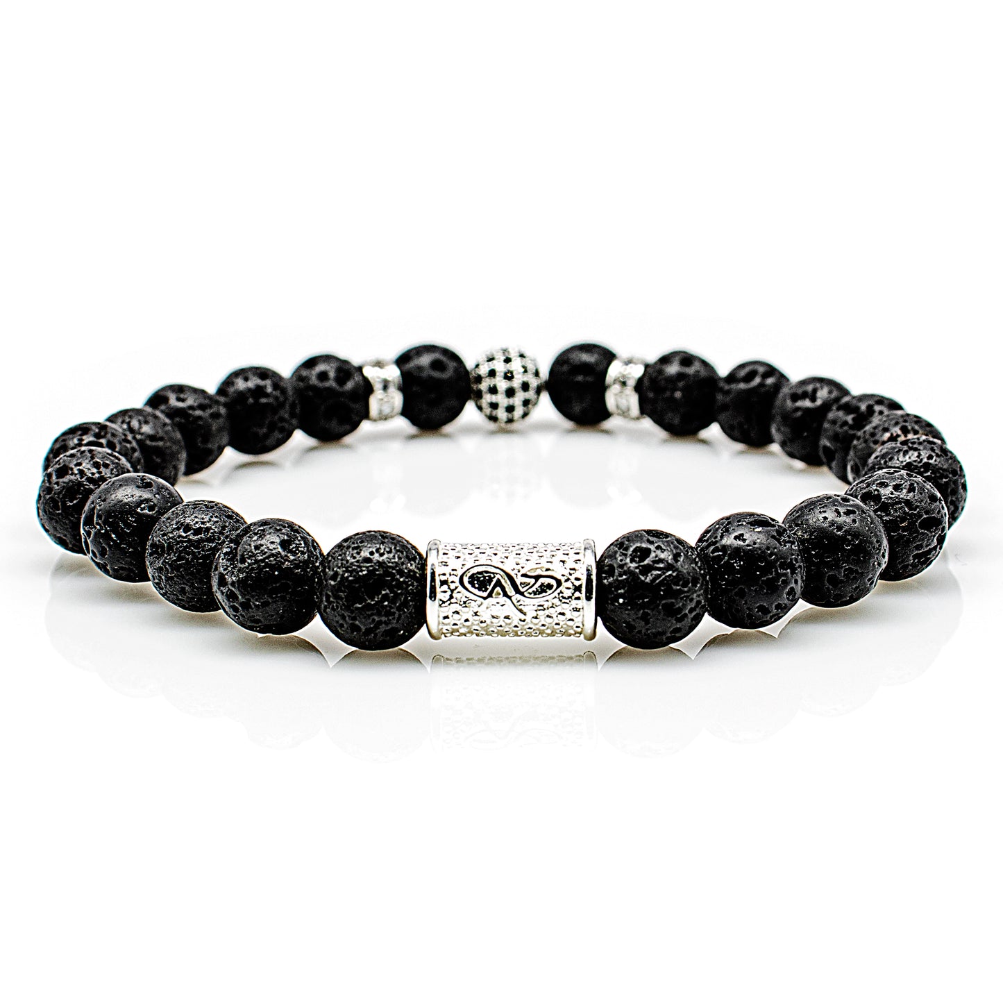 Lava Perlen Royal Crown 925 Sterling Silber