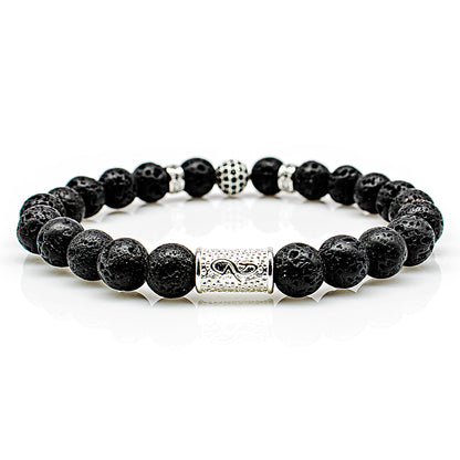 Lava Perlen Royal Crown 925 Sterling Silber