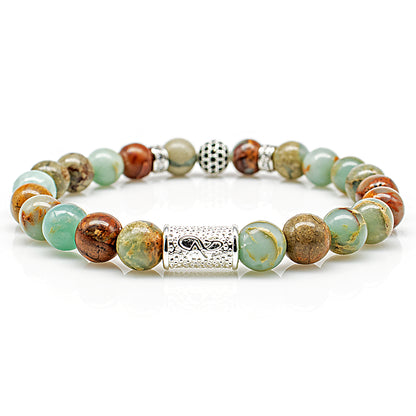 Serpentin Perlen Royal Crown 925 Sterling Silber