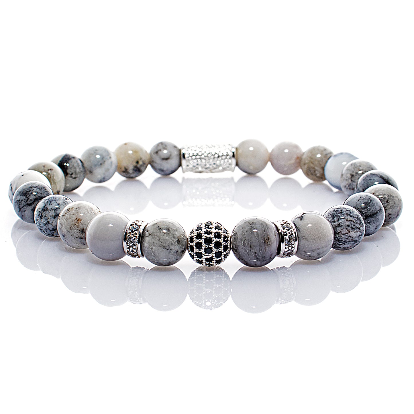 Achat Perlen Royal Crown 925 Sterling Silber