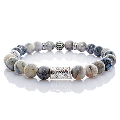 Achat Perlen Royal Crown 925 Sterling Silber