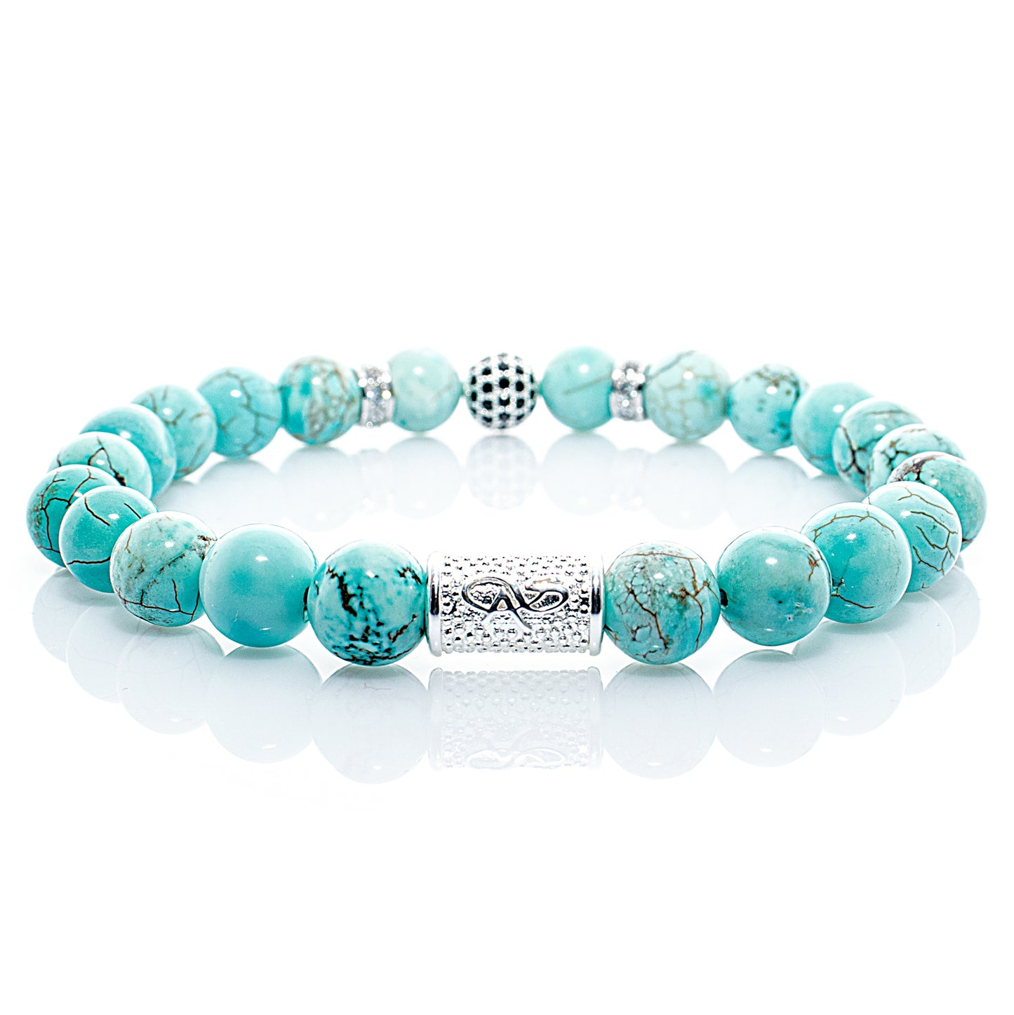Türkis Perlen Royal Crown 925 Sterling Silber