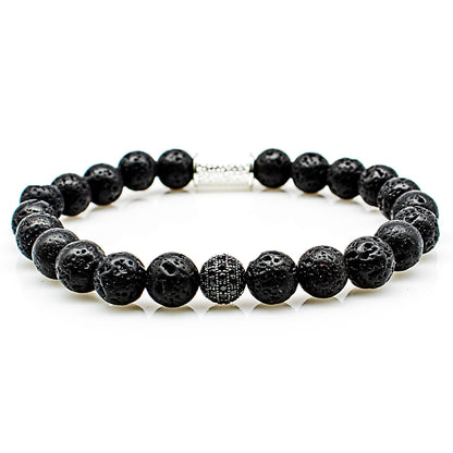 Lava Perlen Royal Beads 925 Sterling Silber