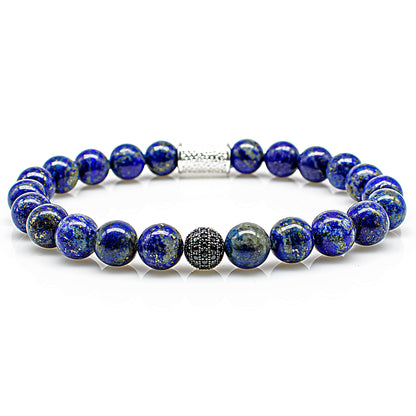 Lapislazuli Perlen Royal Beads 925 Sterling Silber