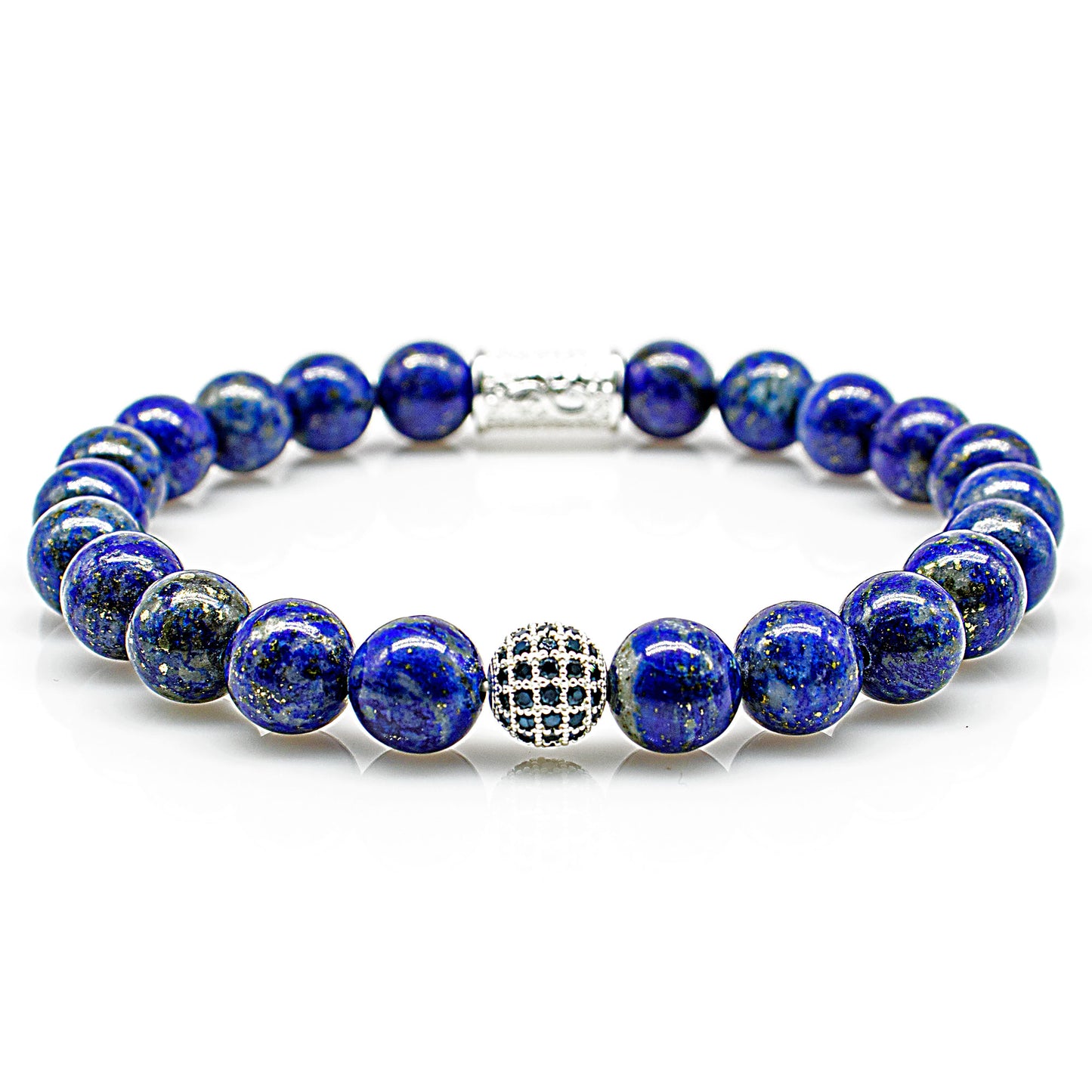 Lapislazuli Perlen Royal Beads 925 Sterling Silber