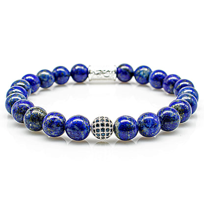 Lapislazuli Perlen Royal Beads 925 Sterling Silber