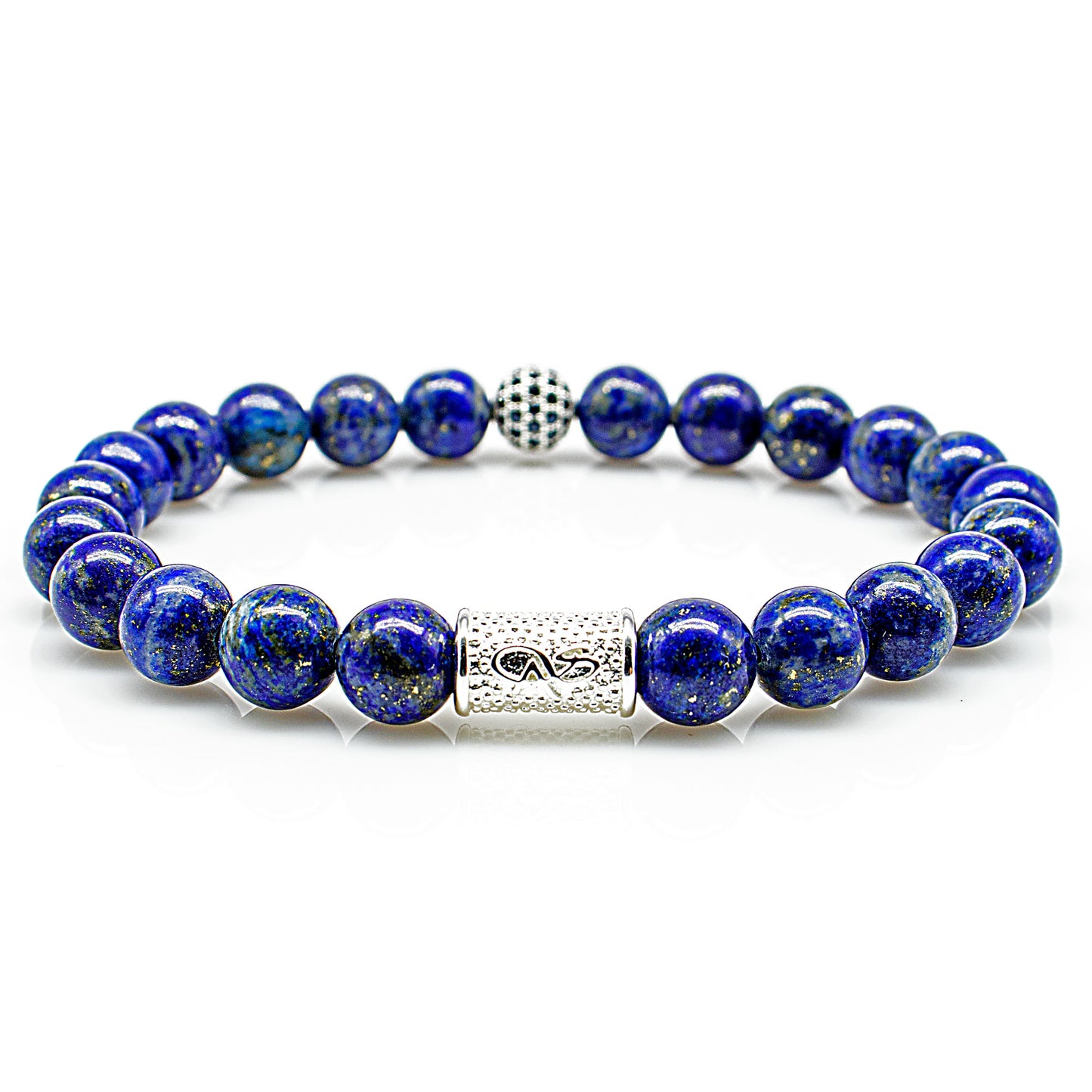 Lapislazuli Perlen Royal Beads 925 Sterling Silber