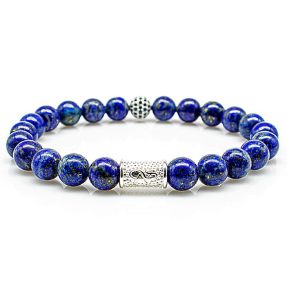 Lapislazuli Perlen Royal Beads 925 Sterling Silber