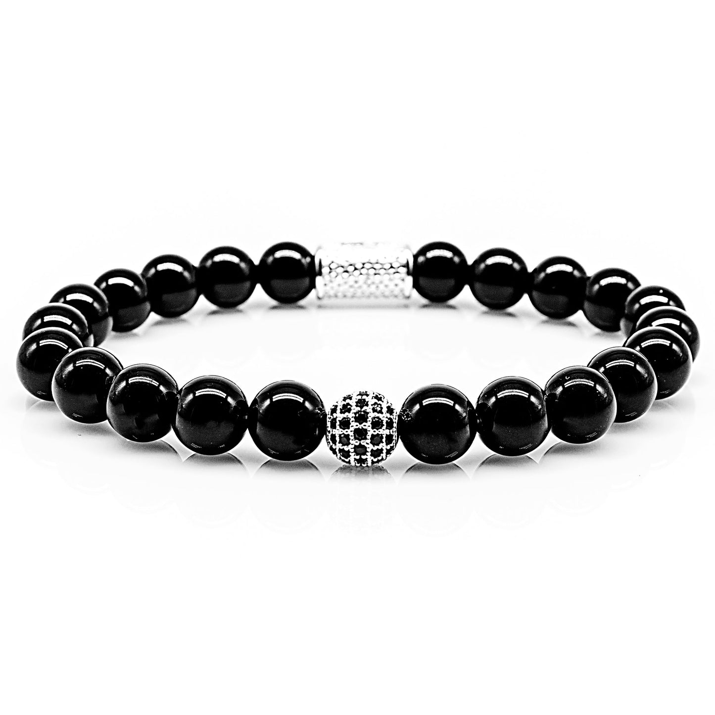 Onyx Perlen Royal Beads 925 Sterling Silber