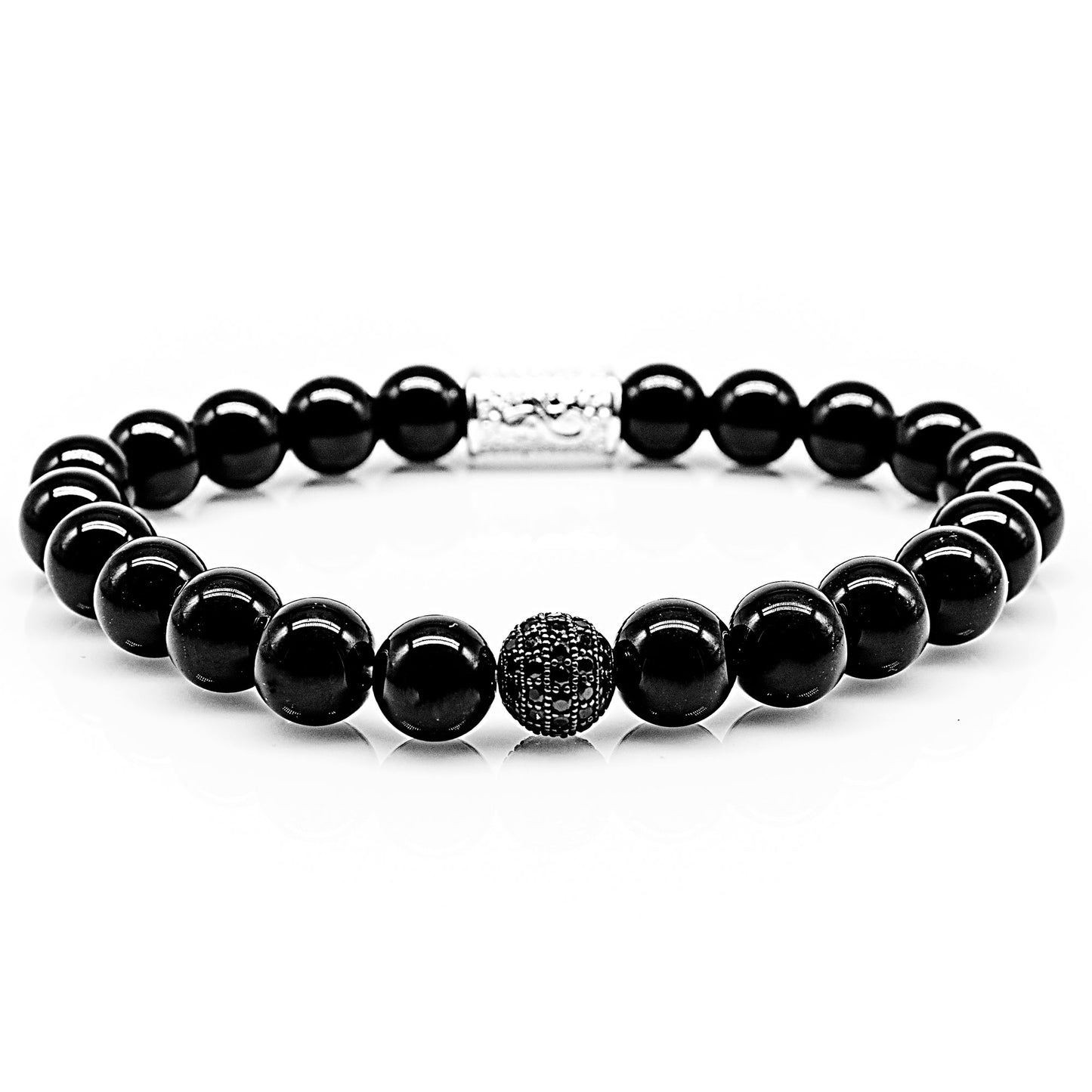 Onyx Perlen Royal Beads 925 Sterling Silber