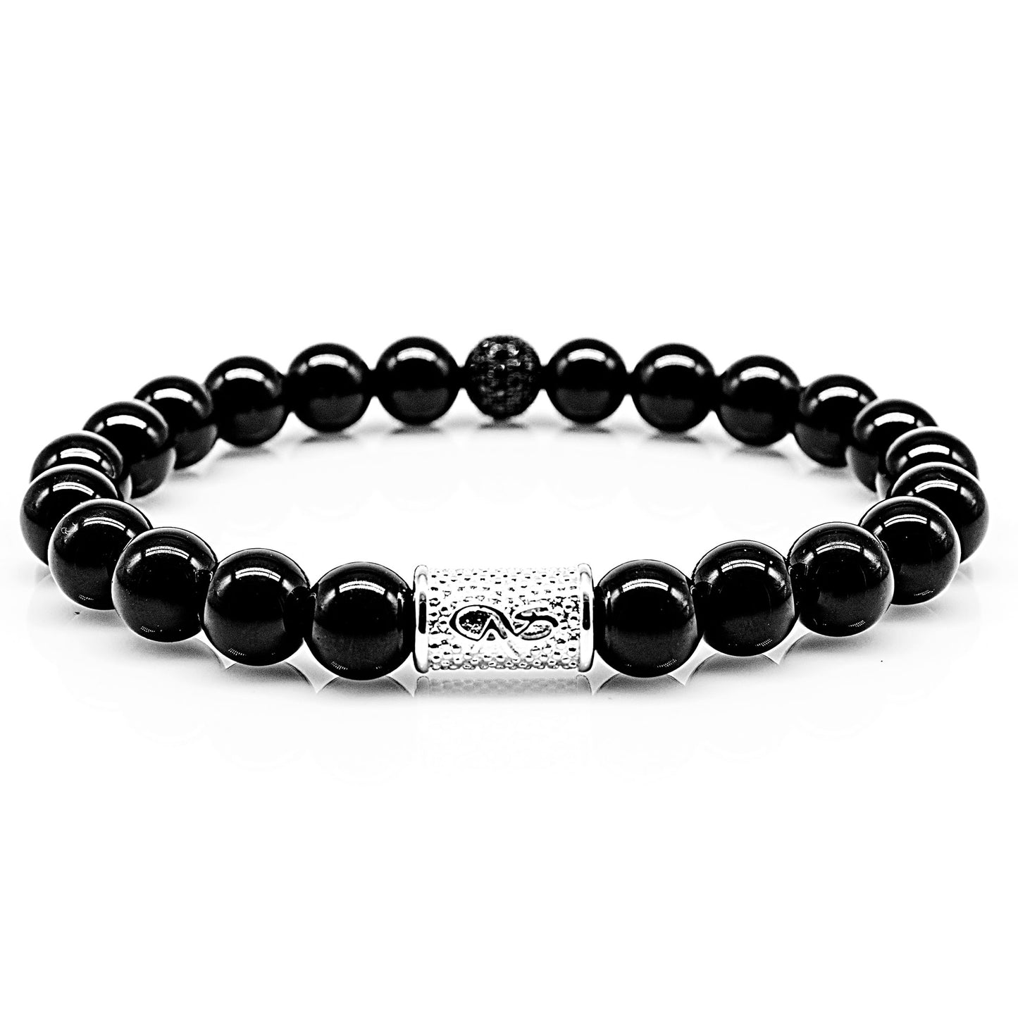 Onyx Perlen Royal Beads 925 Sterling Silber