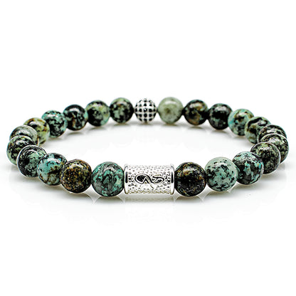 African Türkis Royal Beads 925 Sterling Silber