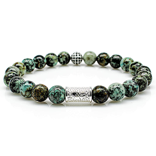 African Türkis Royal Beads 925 Sterling Silber