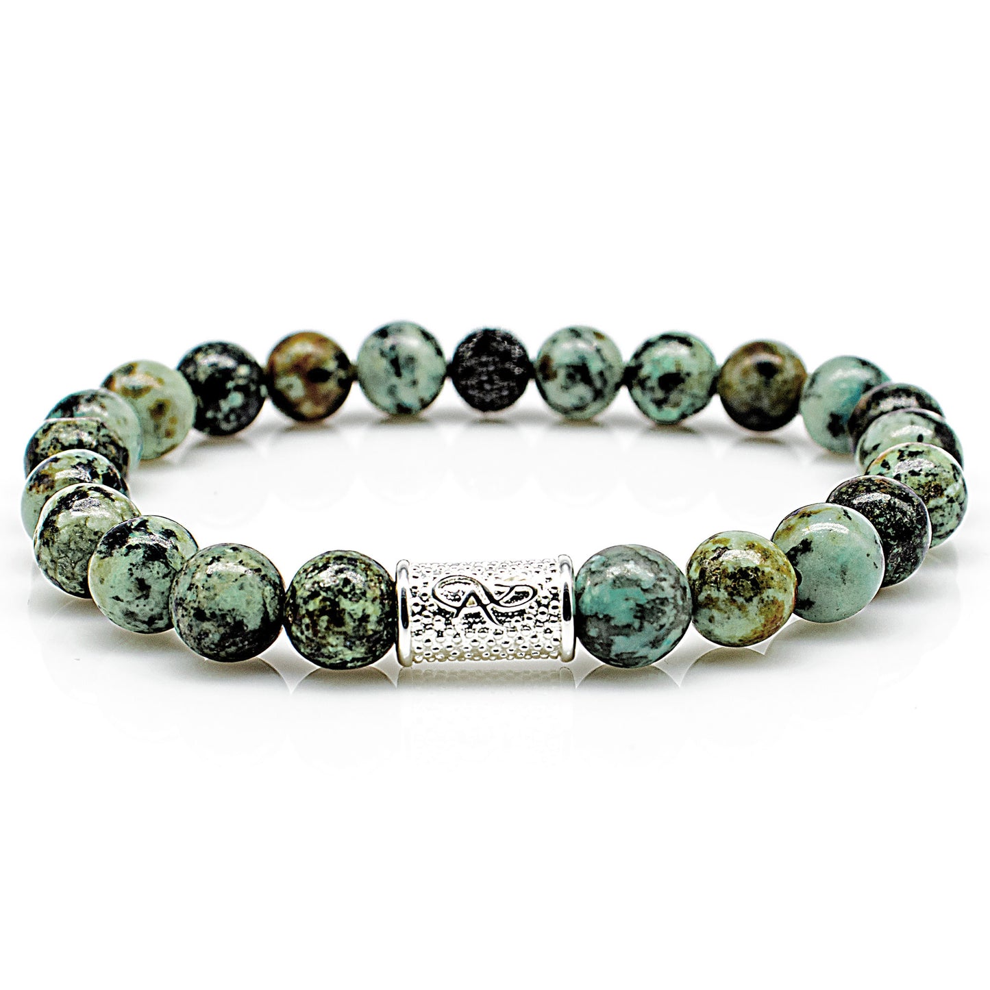 African Türkis Royal Beads 925 Sterling Silber