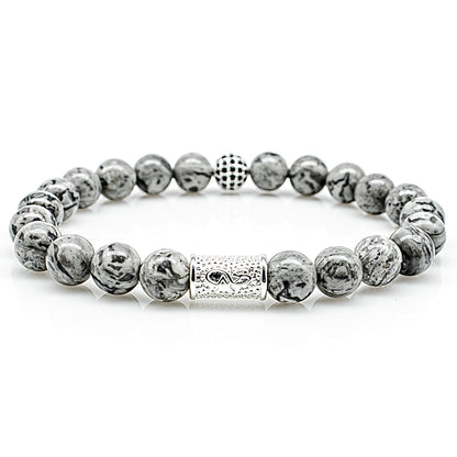 Jaspis Perlen Royal Beads 925 Sterling Silber