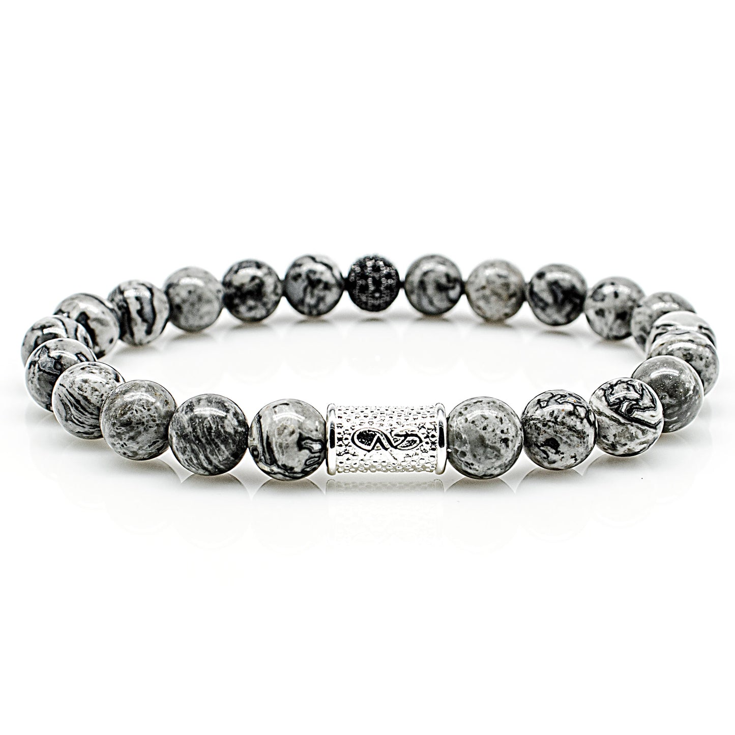 Jaspis Perlen Royal Beads 925 Sterling Silber