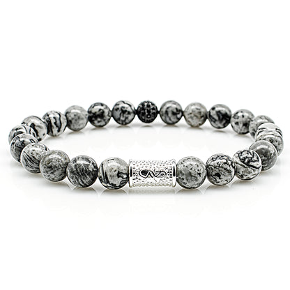 Jaspis Perlen Royal Beads 925 Sterling Silber