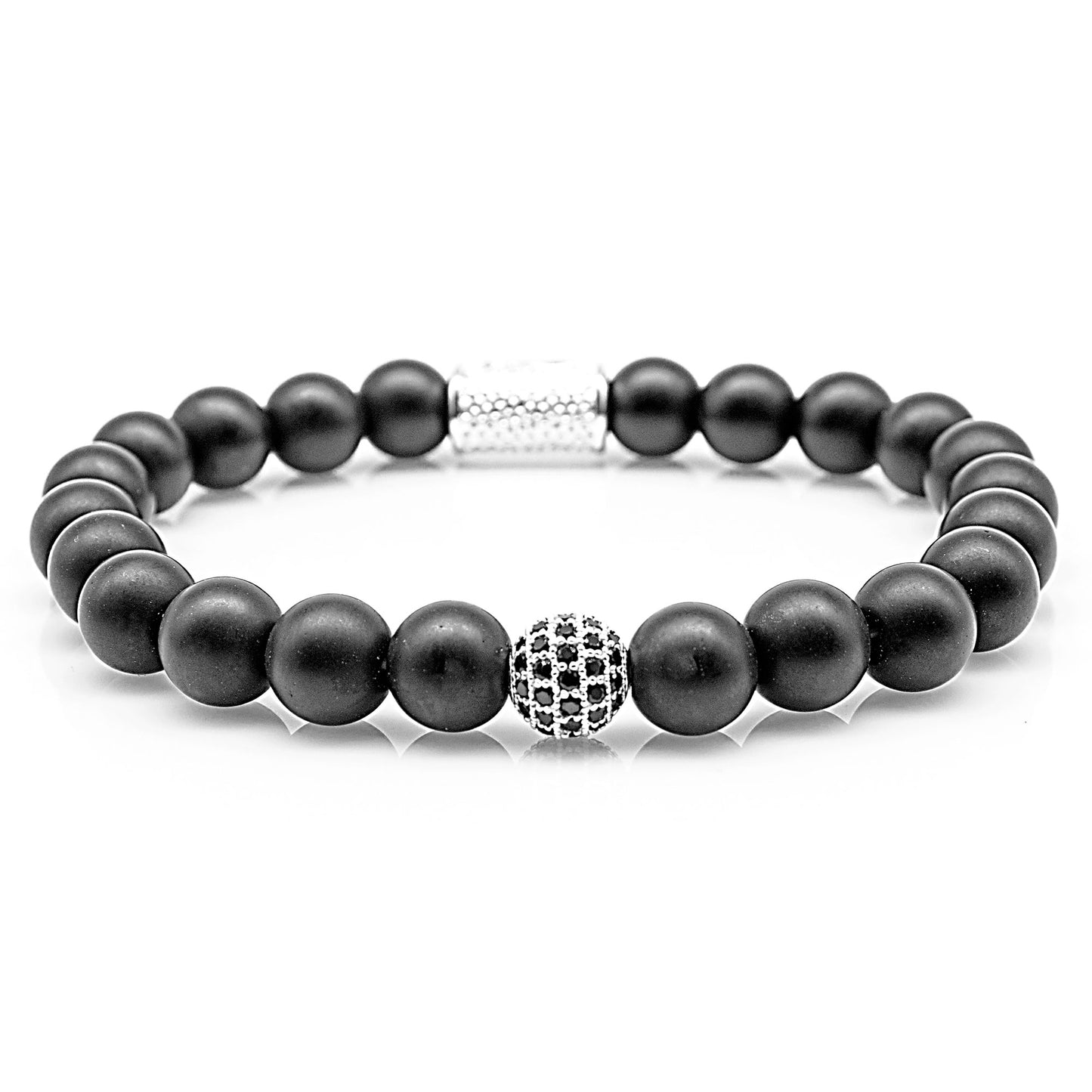 Onyx Perlen Matt Royal Beads 925 Sterling Silber