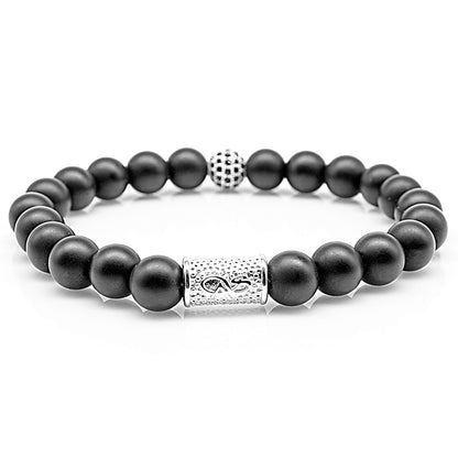 Onyx Perlen Matt Royal Beads 925 Sterling Silber