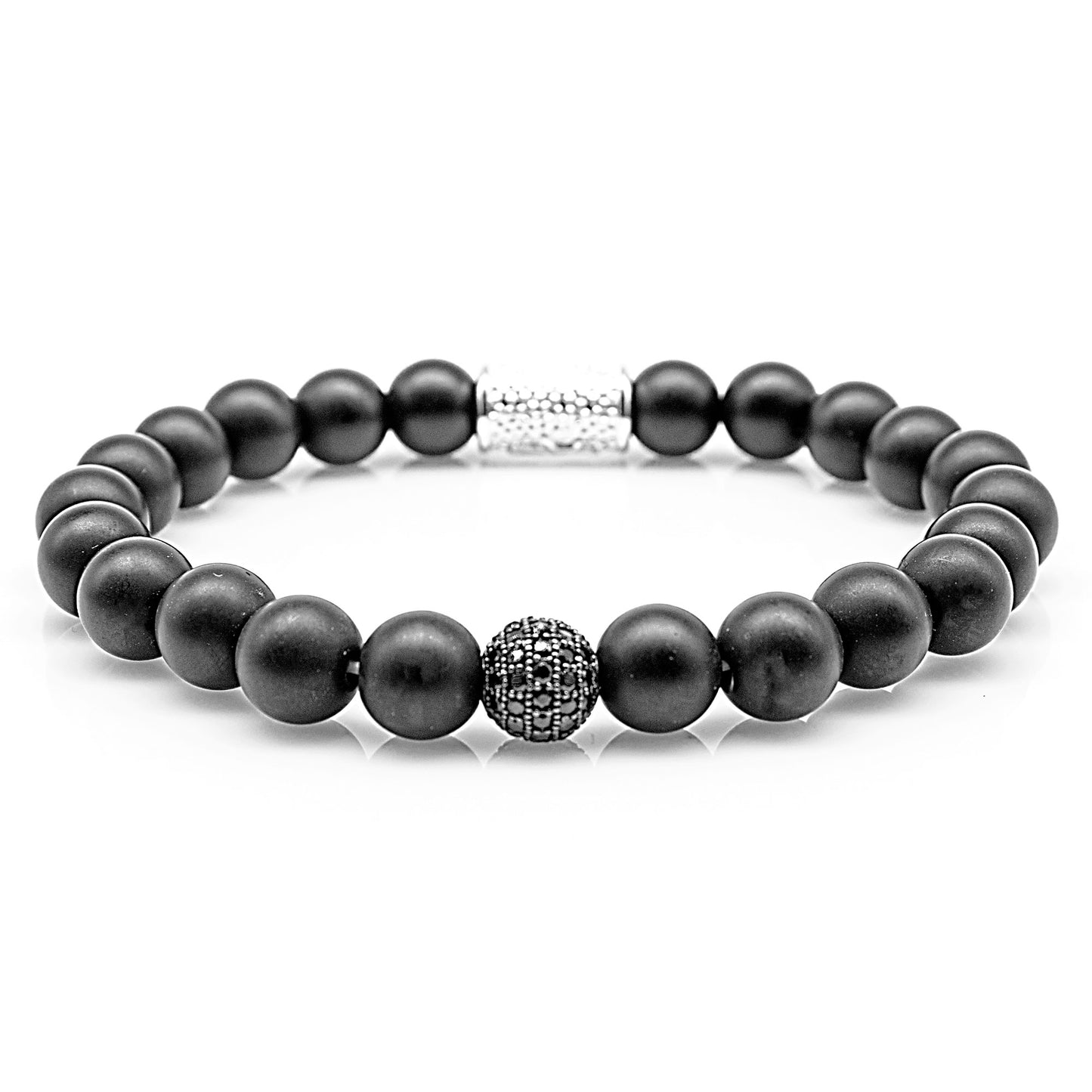 Onyx Perlen Matt Royal Beads 925 Sterling Silber