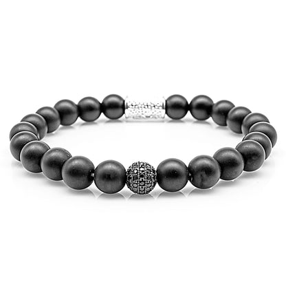 Onyx Perlen Matt Royal Beads 925 Sterling Silber