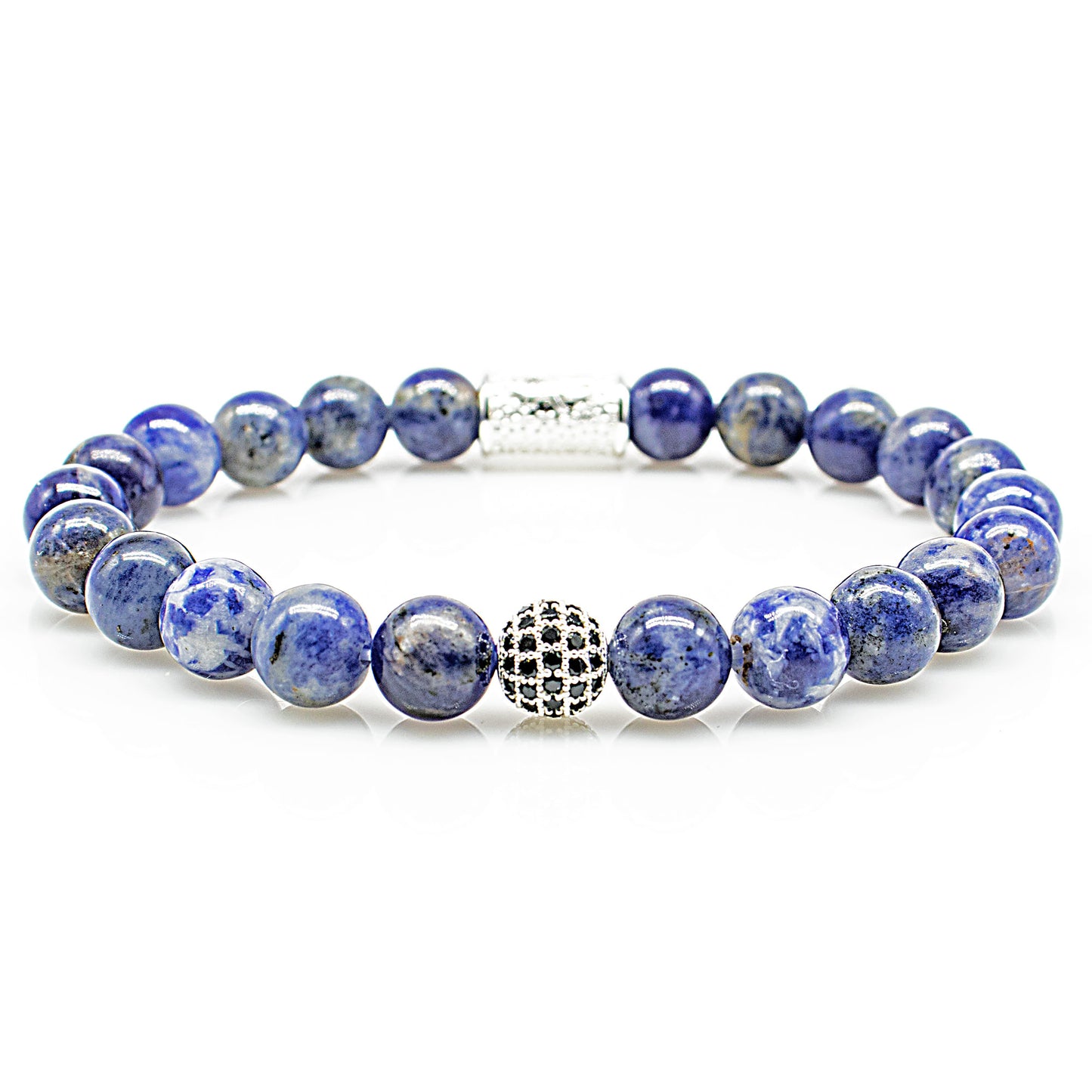 Sodalith Perlen Royal Beads 925 Sterling Silber
